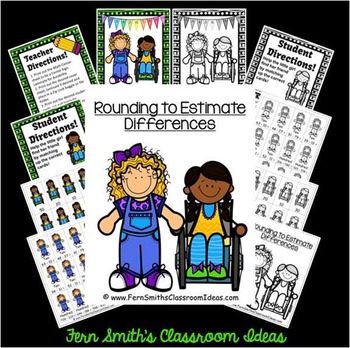 3rd Grade Go Math 1.8 Rounding to Estimate Differences Center and