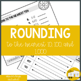 Rounding to Nearest 10, 100, and 1,000 Practice Worksheets