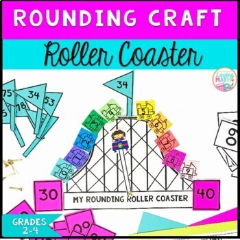 Preview of Rounding to the Nearest 10 and 100 Math Craft | Rounding Project