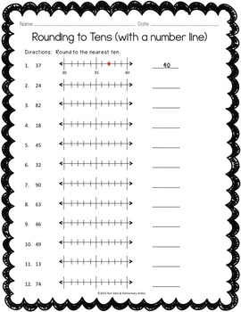 Rounding to Nearest Ten & Hundred Worksheets and Task Cards by Kim Solis