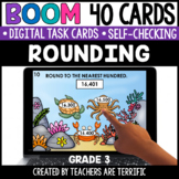 Rounding to Tens and Hundreds Boom Cards Gr. 3 - Digital