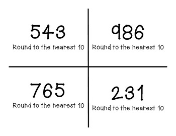 Rounding to nearest 10 &100 Flashcards by Brittany Thomas | TpT