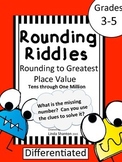 Rounding to the Greatest Place Value - Riddle Task Cards