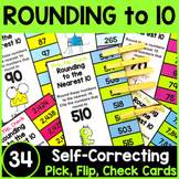 Rounding to the Nearest 10 Clip Cards Activity