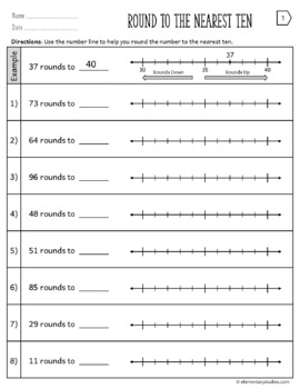 Rounding to the Nearest 10, 100 and 1000 using Number Line & Place ...