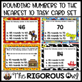 Rounding to the Nearest 10 Task Card Activity | 3rd Grade 
