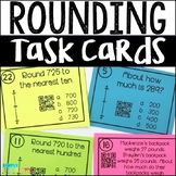 Rounding to the Nearest 10 and 100 Task Cards