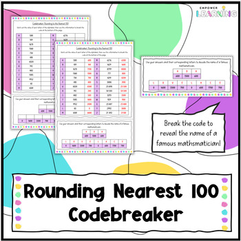 Preview of Rounding to the Nearest 100 Codebreaker Worksheet