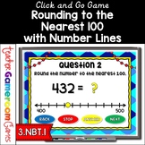 Rounding to the Nearest 100 with Number Lines Powerpoint Game