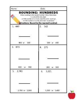 problem solving rounding to the nearest 100