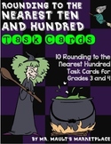 Rounding to the Nearest Ten and Hundred Task Cards:Review,