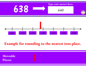 Preview of Rounding to the Nearest Ten or Hundred Google Slides Practice