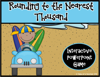 Preview of Rounding to the Nearest Thousand ~ Interactive PPT Game