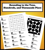 Rounding to the Tens, Hundreds, and Thousands Place Color 