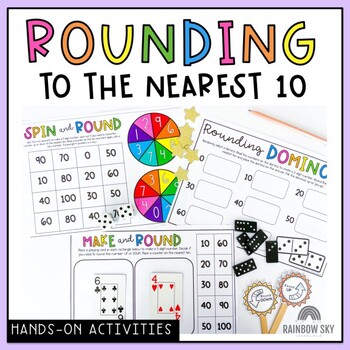 Preview of Rounding to the nearest 10 | Rounding to 10 Math Centers 