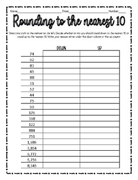rounding to the nearest 10 problem solving
