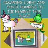 Rounding to the nearest tens place- boom cards- distance learning
