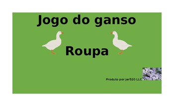 Preview of Roupa (Clothing in Portuguese) Jogo do ganso