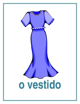 Roupa (Clothing in Portuguese) Posters by jer520 LLC | TpT