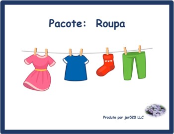Preview of Roupa (Clothing in Portuguese) Bundle