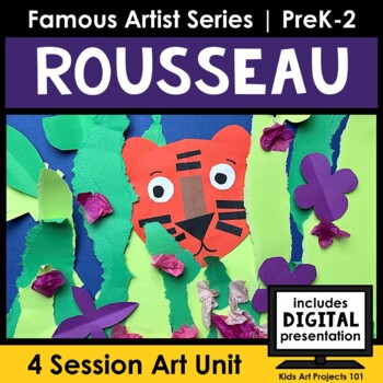 Preview of Henri Rousseau Jungle Art Project Famous Artist Elementary Art Lessons K-2