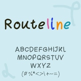 Routeline.  Font