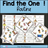 Routine Action Verbs Game and Flashcards