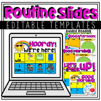 Preview of Routine Slides (EDITABLE Templates)