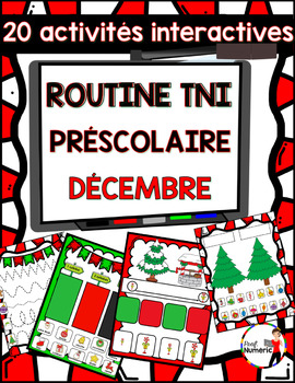 Preview of FRENCH christmas activities Smartboard game  - Routine TNI