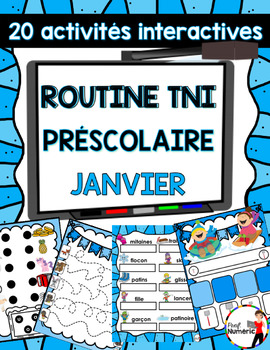 Preview of French winter activities - Smartboard - Routine du matin TNI  - JANVIER
