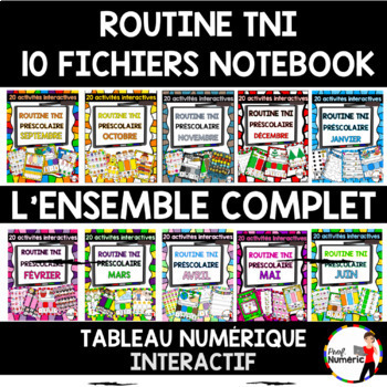 Preview of FRENCH MORNING WORK - Routine du matin TNI - L'ENSEMBLE COMPLET/BUNDLE