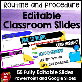 Preview of Routine and Procedure Classroom Slides