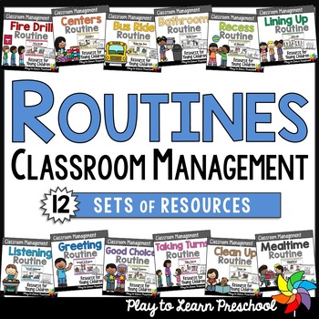 Preview of Routines | Preschool Classroom Rules & Routines Bundle