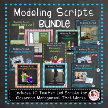 Preview of Routines & Procedures Modeling Scripts- Back to School Bundle