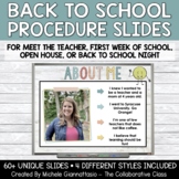 Routines & Procedures Slides | Back to School Slides | BOHO Style