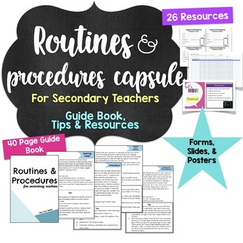 Preview of Routines and Procedures Capsule: Guide and Resources for Middle School Teachers