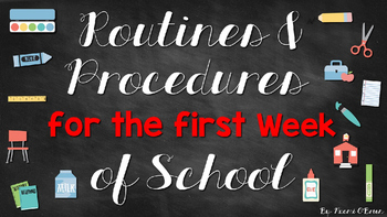 Preview of Routines and Procedures Editable PowerPoint
