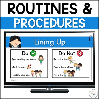 Preview of Routines and Procedures | Kindergarten Expectations |  Classroom Routines Slides