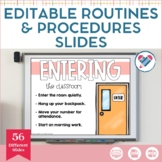 Routines and Procedures Slides Editable and Digital