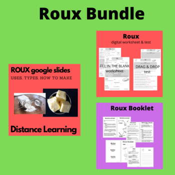 Preview of Roux How to Make And Use It For The Culinary High School And FCS Classroom