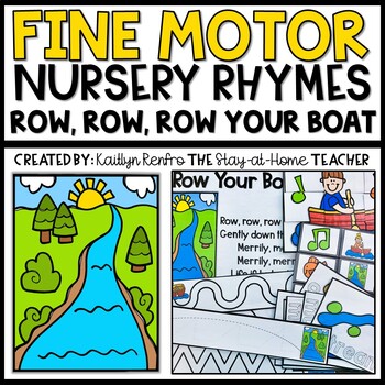 Preview of Row, Row, Row Your Boat Fine Motor | Toddler Nursery Rhymes | Tot School