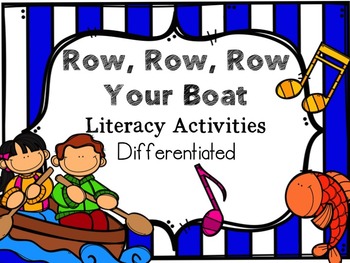 Row, Row, Row your Boat Literacy Activities by Shahna ...