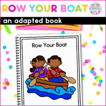 Preview of Circle Time Adapted Book for Special Education: Row Your Boat Adaptive Activity