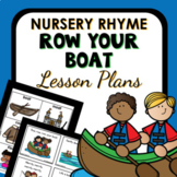 Row Your Boat Nursery Rhyme Preschool Lesson Plans