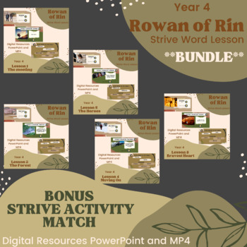 Preview of Rowan of Rin Strive Word Vocabulary **BUNDLE** Digital Lessons