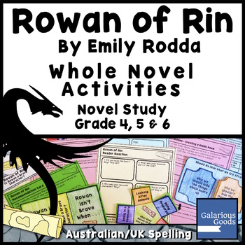 Preview of Rowan of Rin Whole Novel Activities - Novel Study