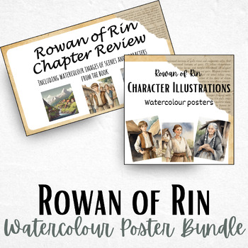 Preview of Rowan of Rin - character and setting WATERCOLOUR POSTER BUNDLE