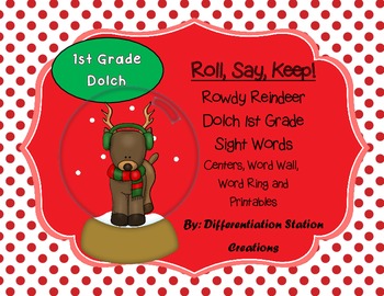 Preview of Sight Words: Dolch 1st Grade, Printables & Games, Winter