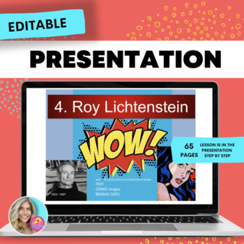Preview of Roy Lichtenstein Pop ART LESSON 4 zip file download