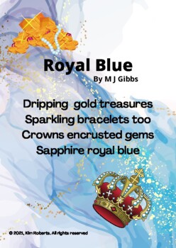 Preview of Poem - Royal Blue